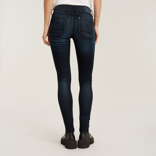 Lynn Mid Waist Skinny Jeans | ダークブルー | G-Star RAW® JP